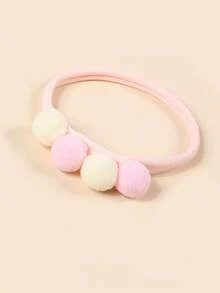 5 件套粉色婴儿/幼儿头带，带有心形、花朵和蝴蝶结装饰，弹性好，舒适，适合日常佩戴和拍照 - 彩色 - 查看 4