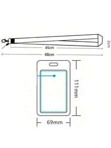 1-Pack, Hộp đựng thẻ  có hoa văn, Hộp đựng thẻ sinh viên màu  và , Hộp đựng thẻ khâu hoạt hình 3D, Hộp đựng thẻ trượt hoạt hình, Hộp đựng thẻ ăn và thẻ xe buýt, Vỏ bảo vệ thẻ ID, Thẻ trường học kiểm soát ra vào - Nhiều màu - Xem 3