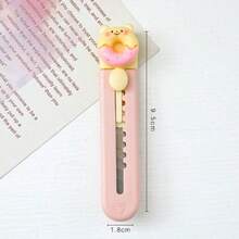 1PCS  Utility Knife, Cute Cartoon Bear Paper Cutter, Office Handcraft Box Opening Knife, Package Knife - ngẫu nhiên - Xem 5