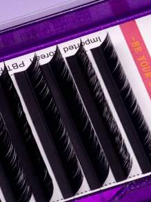 L M(LU) LJ LB LC LD Fuchs Katze Augenlinien-Effekt Kaschmir 12 Reihen Soft Dark Volume Classic Wimpernverlängerungen 8-15mm 0,07 Einzelwimpern Super Soft Matt Schwarze Seide Wimpernverlängerungszubehör für Schönheitssalons Neue Ankunft Wimpernbüschel, Wimpernbüschel, Einzelwimpern, Wimpern, Falsche Wimpern