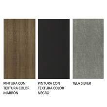 Juego Comedor Mesa Tapa Vidrio 6 Sillas Alexis Madesa Color Marrón/Negro/Plata - Marrón y Gris - Ver 11