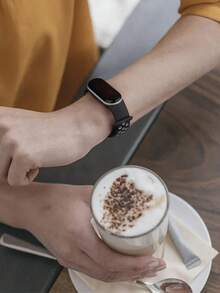 适用于小米手环 3/4/5/6/7 的硅胶表带,防水透气男士表带,兼容小米手环 8/9/10,休闲智能表带,运动腕带,智能表带,学生礼物 - 彩色 - 查看 6