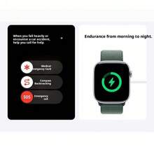 Apple S10 Smart Sports Watch Large Screen Dual-Frequency GPS Precise Positioning Professional Waterproof Blood Oxygen Heart Rate Sleep Monitoring Super Long Battery Life Supercar Grade Titanium Alloy Case - Rose Gold + Plum Color Loop - View 6