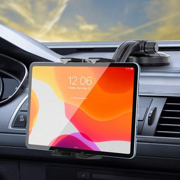 Auto Dashboard Tablet en Mobiele Telefoonhouder, Blokkeert het Zicht Niet, Stabiel en Trilt Niet, Compatibel met 4-14 Inch Telefoons en Tablets, Kan Geïnstalleerd Worden op Auto Dashboards en Tafels Compatibel met iPhone, Android Telefoon, Cadeau Voor Verjaardag, Familie, Vrienden Auto Accessoires Auto Telefoonhouder