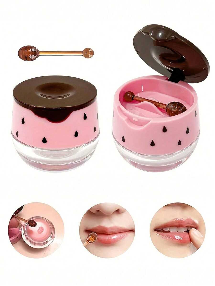 [Mini Reusable Lip Mask Dispenser] Portable Clear Lip Mask & Balm Dispenser - Reusable Mini Cosmetic Jar For Lip Gloss, Samples & Travel Storage - Multicolor - View 1
