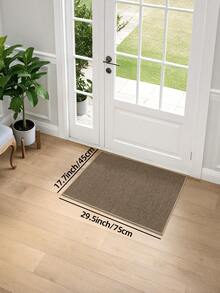 1件灰色/卡其色条纹几何复古编织门垫，室内外通用，易于清洁，适用于露台、室内、室外、走廊、花园装饰，加厚绒面材质，也可用于浴室、厨房等场所。 - 卡其色 - 查看 13