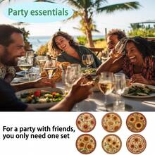 1套/4件/6件：向日葵图案硅藻泥杯垫，花朵咖啡杯垫，家居和餐厅多场合装饰，日常礼品，餐桌装饰，日常装饰，主题派对装饰