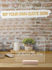 Bộ 20 chiếc bàn PMMA trong suốt có đế gỗ, trang trí tiệc cưới, tiệc tùng, sự kiện tự làm - Biển số bàn tiệc, bảng thực đơn, thẻ chỗ ngồi - đế gỗ có tấm Acrylic, đa năng sử dụng trong nhà và ngoài trời, trang trí đa năng - Trong suốt-Hình chữ nhật - Xem 9