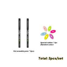 2pcs/4pcs/12pcs/24pcs/27pcs Erasable Ball Pens (Black/Red/Blue/Green Refills Available), 0.5mm Thermal Erasable Ink Pen, Durable & Easy To Correct, Keep Text Neat, Creative Student Stationery, Suitable For Note-Taking, Pricing, Highlighting Etc., Can Be Given As Learning Rewards, School Prizes To Students, Classmates, Teachers
