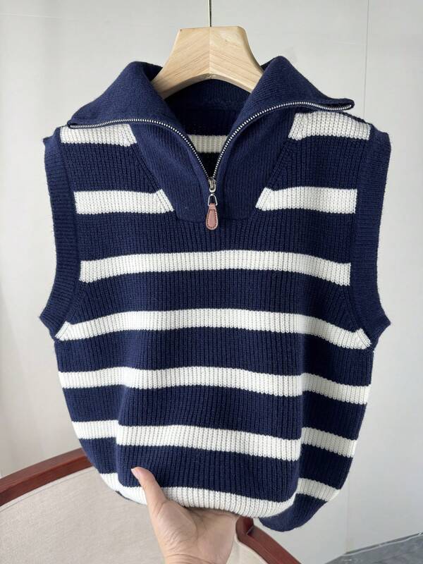 Striped Sleeveless Top, Women Fashion Casual Tank Tops, Slim Fit For Summer