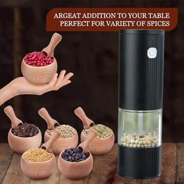 RAF Electric Salt And Pepper Grinder Set - Automatic Spice Mill, Adjustable Thickness - Perfect Choice For Cooking And Grilling,You Need To Prepare 4 AA Batteries By Yourself,Kitchen Appliances