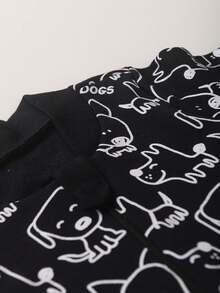 BEBE FOFUXO Baby Jumpsuit Without Feet With Zipper Suede Print (NB/S/M/L/1) - Black - View 2