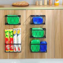 YIGII 6 Pack Cabinet Door Organizer, Wall Mounted Lid Organizer For Tupperware Kitchen RV Pantry Cabinet Storage And Organization, Heavy Duty Adhesive Wall Baskets Lid Holder Slim Stainless, Black - Cabinet Door Organizer-black - View 4