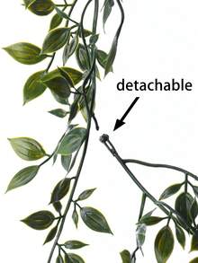 قطعة واحدة تصميم المندلا النباتات المزروعة، ديكور بيئي معلّق للشجيرات والأسيجة، نباتات اصطناعية للديكور الداخلي للمكاتب، نباتات مقلدة عالية الجودة، هدية لعيد الحب - أخضر عسكري - مشاهدة 9