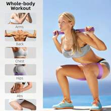 Conjunto de 7 piezas de ropa de entrenamiento de yoga y fitness, incluye 2 deslizadores para el núcleo y 5 bandas de resistencia, adecuado para entrenamiento en el gimnasio