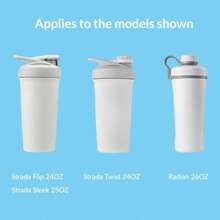QY Silicone Shaker Bottle Boot For BlenderBottle Strada AntiSlip Protective Sleeve For Shaker Cup Protects Strada Flip Strada Twist Strada Sleek Stainless Steel Water Bottles 24 25 28OZ Coral 2216 - 如圖 - 查看 2