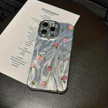 Funda rosa con detalles de hilo fino perforado, fabricada con tecnología IMD. Diseño moderno y elegante. Compatible con phone 16/15/14/13/12/11 Pro, Promax Plus, X y Xsmax (talla S). Ideal tanto para hombres como para mujeres. - Plateado - Ver 2
