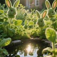 Cold-Resistant Easy To Grow For DIY Garden Houseplant Valentine's Day Christmas Holiday Flowers High Germination Versatile Fluffy Texture Low Maintenance Ornamental Perfect For Pots Garden 200 Pieces Bunny Ear Plant Seeds Rare Non-GMO Handpicked Adorable Bunny Ear Shaped Leaves