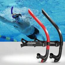 COPOZZ Swim Snorkel For Lap Swimming Swimmers Training Snorkeling Diving, Center Mount Comfortable Silicone Mouthpiece One-Way Purge Valve - 4300 Swim Snorkel-red - View 10