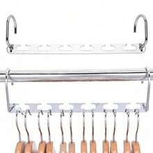 6PCS Space Saver Clothes Hanger Coat Pant Magic Hooks Closet Organizer Hanger Home