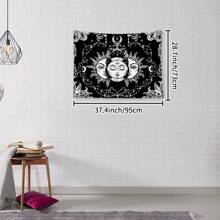 1 Stück Digital bedruckter Wandbehang aus Polyester mit Sonnengottmuster, Halloween Wandbehang, geeignet für Wohnzimmer, Schlafzimmer Wanddekoration, Camping Dekoration, Ganzjahreswandbehang