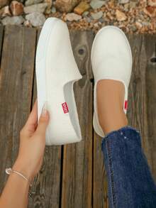 New Breathable & Cooling Casual Slip-On Sneakers, Anti-Slip Versatile Lightweight Summer Shoes For Women