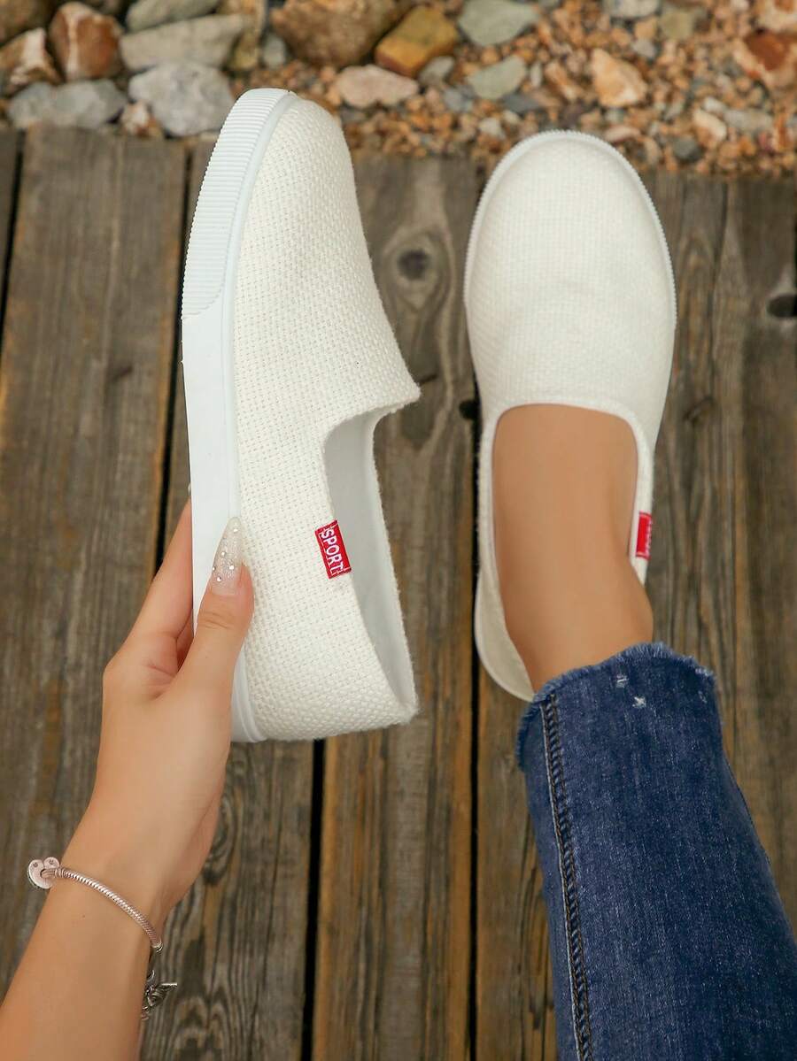 New Breathable & Cooling Casual Slip-On Sneakers, Anti-Slip Versatile Lightweight Summer Shoes For Women