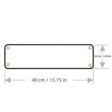 Customized Text Turkish Metal Decorative License Plate, Size: 3.94 Inches X 15.75 Inches