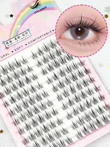 120 件/套动漫风格假睫毛，C 卷向日葵设计，卡通外观，可重复使用放大睫毛簇，睫毛簇，单根睫毛，睫毛，假睫毛 - C - 查看 5