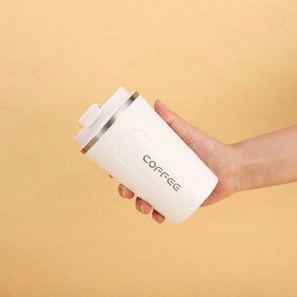 1pc 380ml Travel Coffee Mugs Spill-Proof And Leak-Proof, Reusable Coffee Cups With Lids, Stainless Steel Vacuum Coffee Tumblers,Leakproof Coffee , Thermal Insulation Cups For Men And Women Hot & Cold Drinks,Leakproof Coffee No Handle Reusable Stainless Steel Mug Keeps Cold And Hot Suitable For Car, Daily, Travel And Gifts Back To School