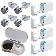 5pcs Ear Piercing Kit With Plastic Earrings For Ear Infection,Disposable Ear Piercing Gun Built-In Earrings Stud - A2 - View 26