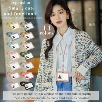 ID Card Holder, Lightweight, Name Badge, Horizontal, Employee Card, Name Tag Clip, Commuter Pass Holder, Pass Case, Card Won't Fall Out, Card Case, Name Badge, Lanyard, Retractable, Pass Case, Card Holder, Card Case With Reel, Name Badge, Lanyard, Card Holder, Strap, Lanyard, Fashion, Commute, School ID Card Holder, Badge Lanyard, Custom ID Card Case, IC Card Case, Workplace, Christmas Gift, Waterproof ID Holder