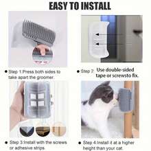 1 件（随机颜色）大型猫抓玩具，宠物角落美容刷，防脱毛按摩抓挠玩具