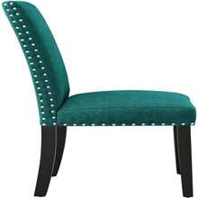 Modway Parcel Upholstered Fabric Parsons Dining Side Chair In Beige - Màu xanh mòng két - Xem 6