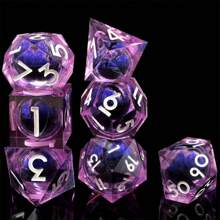 7pcs/Set Eyeball Resin Polyhedral Dice Set, Suitable For Role-Playing Games And Tabletop Games, D&D Dice, Dungeon And Dragons Board Games, Great Gift For Thanksgiving And Christmas