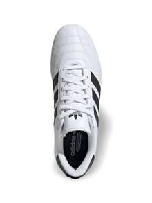Adidas Giày Taekwondo nữ, kiểu dáng thường ngày, nhẹ, êm ái, thoáng khí, đế dày, có logo, thân thiện với da, đa năng, phù hợp đi tập gym, đi làm, thư giãn sau giờ làm, du lịch, hẹn hò, màu trắng JS1194 - Trắng/Đen - Xem 3