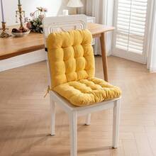 1 件加厚舒适椅垫，现代风格，涤纶面料，办公室和客厅多用途，纯色，家居装饰