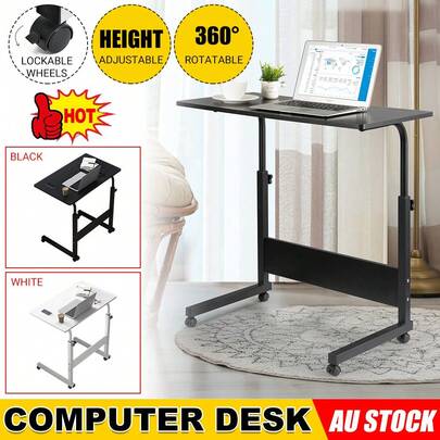 Adjustable Height Computer Desk Stand Table Bedside Study Working Equipment Kit