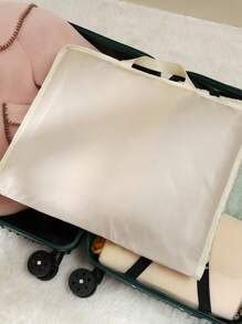 1pc Foldable Travel Organizer Bag, 6-In-1 Minimalist Design With Multiple Pockets, Portable Carry Bag For Storing Clothes, Pants, Shirts, Towels, Skincare, Cosmetics, Suitable For Travel, Vacation, Luggage, Back To School, Dorm, Halloween, Christmas