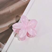 3pcs Plus Size Flower Hair Clips For Women, 7cm/2.76in, Casual Lightweight Plastic Hair Clips For Hawaiian Beach, Elegant And Fashionable, Suitable For High Volume Hair In Summer Hair Accessories Elegant Claw Clips, School Stuff, College