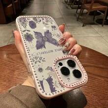 Funda para teléfono 1PC Teléfono Bling de Doble Cara, Parte Trasera Dura Suave a Prueba de Golpes, Multicapa, TPU + PC, Compatible con 16/15/14/13/12/11 Pro/Plus - Rosa - Ver 3