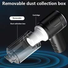 1pc Mini Powerful Wireless Car Vacuum Cleaner, Multifunctional Vacuum & Blower For Home Cleaning, Suitable For Cleaning Furniture, Keyboard, Dry & Wet Use, Vacuum Cleaner Accessories, Cleaning Supplies, Small Appliances
