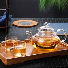 Raleo Bule Chaleira De Vidro Com Infusor 600ml Grande - Multicolorido - Visão 4