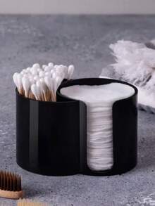 Round Cotton Swab Storage Box, Bathroom Cup-Style Floss Box, Round Cotton Swab Paper Cup Floss Storage Box, Bathroom Pendant Storage Box, Vanity Makeup Storage Box (Transparent) - Multicolor - View 10