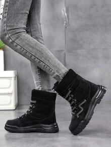 女士休闲运动鞋，系带软底平底舒适女式滑板鞋，轻便高帮日常鞋