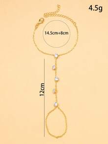 1 chiếc vòng tay pha lê tròn màu vàng phong cách Bohemian, trang sức bãi biển mùa hè - Vàng - Xem 6