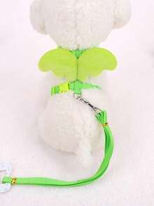 1pc Dog Leash Pet Harness With Wing Design Chest And Back Straps Pet Supplies - Pink - View 7