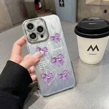 Funda para teléfono (1 unidad) con degradado de gasa multicolor, tecnología IMD Laser. Compatible con todas las series 16/15/14/13/12/11, 13/14 Pro/15 Plus/16 Pro. Incluye protector de lente. Diseño híbrido clásico a prueba de golpes. - Colores mixtos 1 - Ver 6