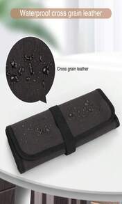 OCHEAL 化妆刷收纳包，化妆刷整理器，旅行化妆刷包，女士化妆刷收纳袋，化妆师专用 - 不含刷子，旅行必备，情人节礼物，价格实惠，旅行化妆刷，女士礼物，化妆师，专业全套化妆工具 - 黑色 - 查看 6