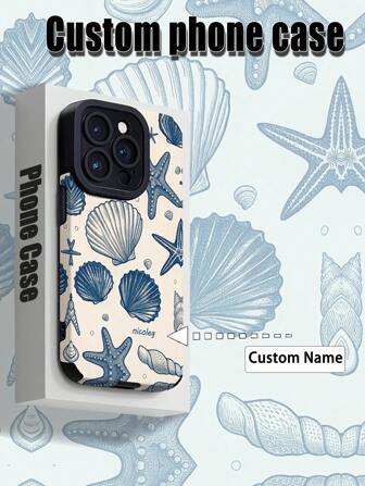 כיסוי טלפון בעיצוב אישי, עיצוב שם מותאם אישית עם מרקם עור TPU רך מגן לאייפון סדרה 16, אידיאלי למתנות, יום הולדת, סיום לימודים, יום נישואין, יום האהבה, חג המולד